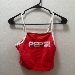 Forever 21 Red and White Crop Top